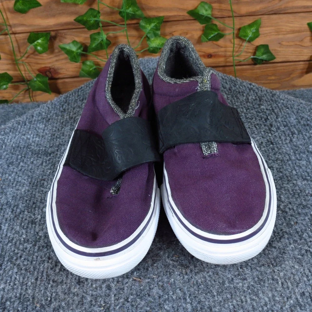 PUMA El Rey Women‎ Casual Slip On Sneakers Size 7.5 Walking Purple Fabric Canvas